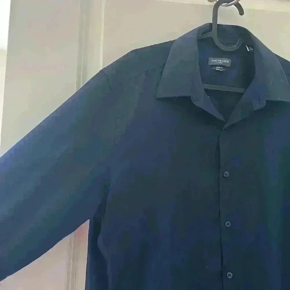 Men navy shirt/ slim fit